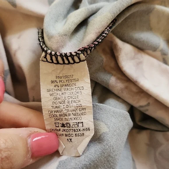 Floral dress,  size 1X - Picture 5 of 5